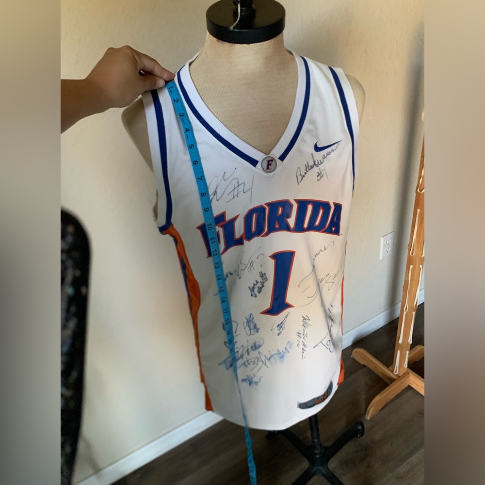 Florida Gators White and Blue Basketball Jersey - Picture 13 of 16